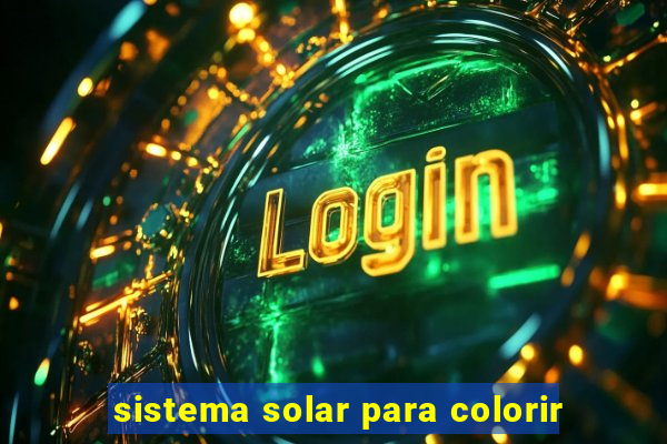 sistema solar para colorir